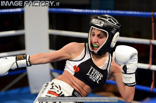2013-11-16 Vigevano - Born to Fight 1698 Samantha Celestino-Beatrice Porcheddu - Low Kick
